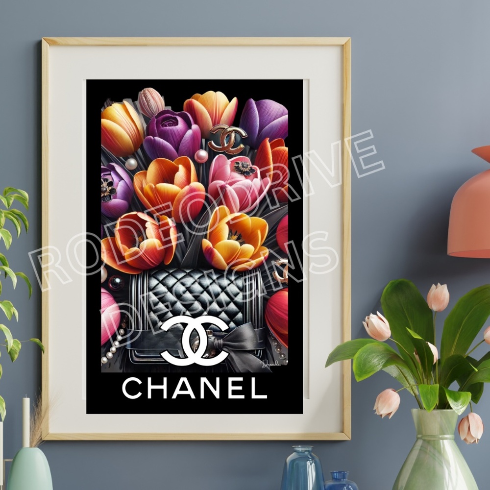 Chanel Art Print 11x17 Chanel Art signed by the Artist Denardai One…